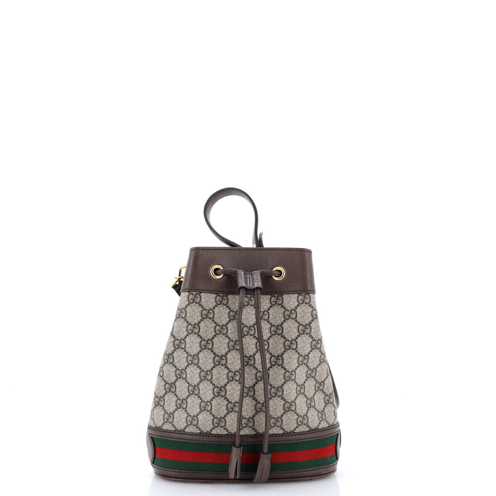 Gucci Small Ophidia Bucket Bag GG Coated Canvas